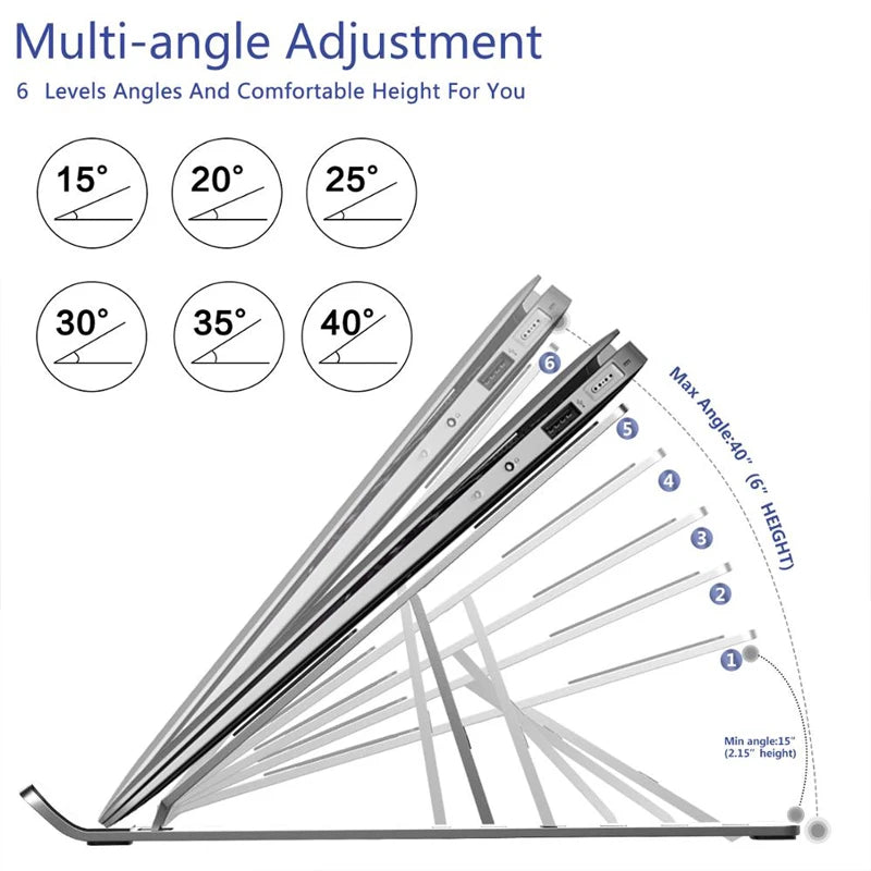 Foldable Aluminum Laptop Stand
